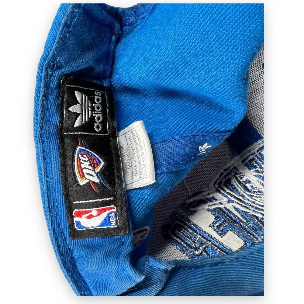 Oklahoma City OKC Adidas Hat Mens Snapback Blue Arch Baseball Cap‎ Thunder